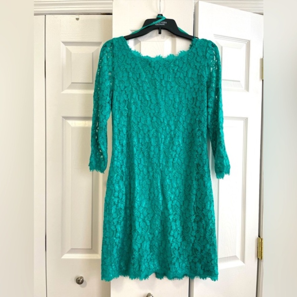 Diane Von Furstenberg long sleeve lace dress